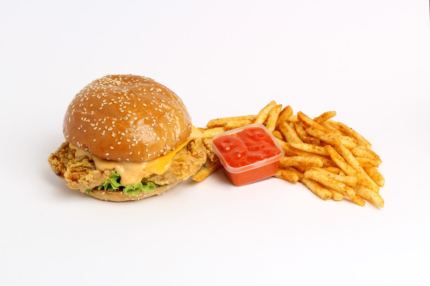 Chicken Burger Box With Cheese