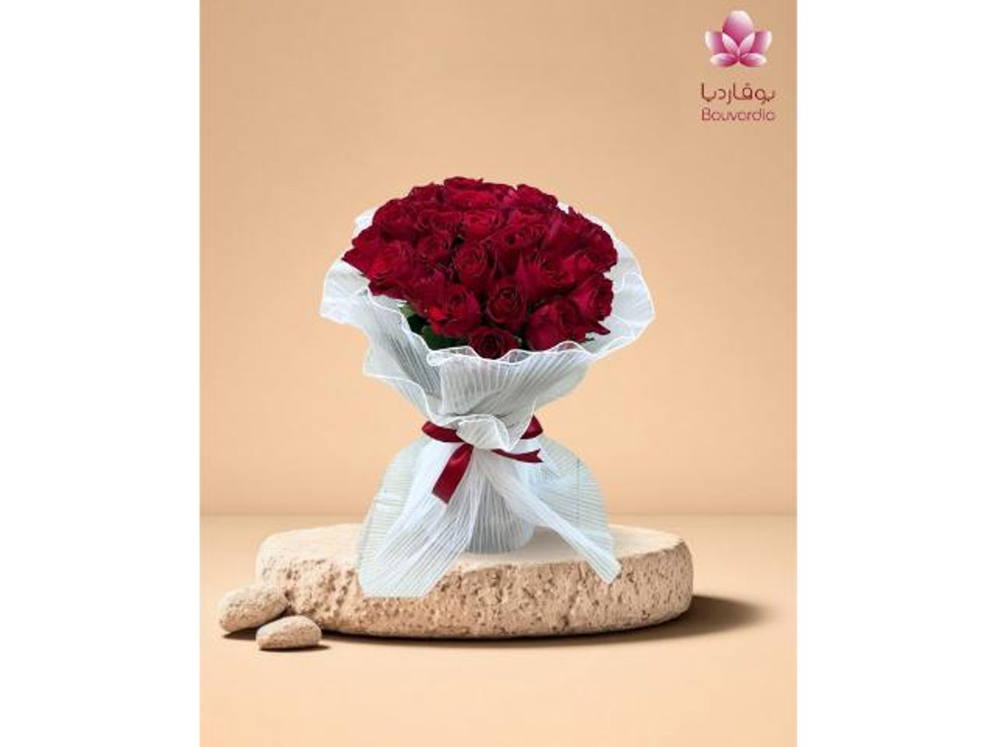 باقة ورد جوري احمر