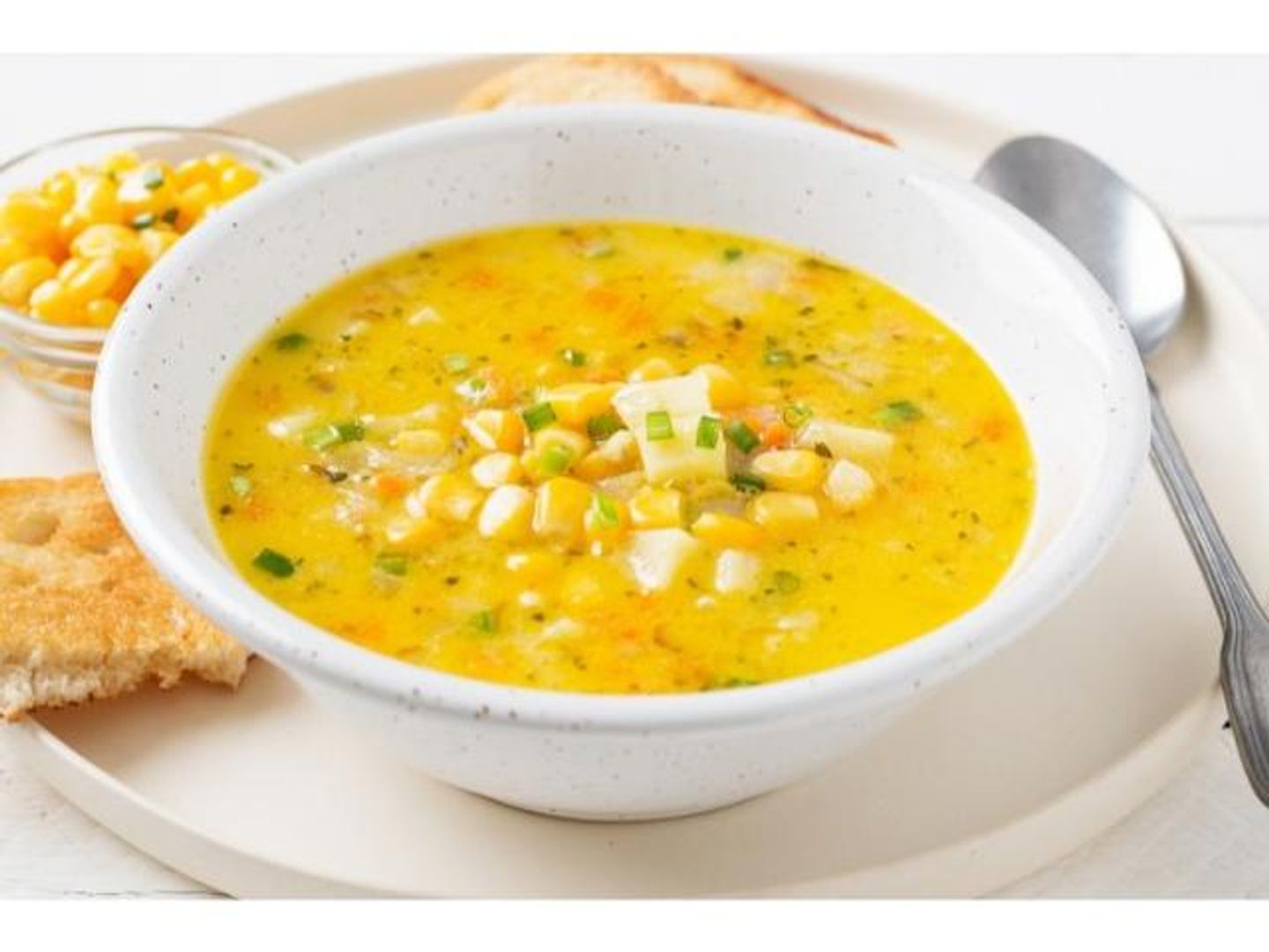 شوربة الذرة دجاج