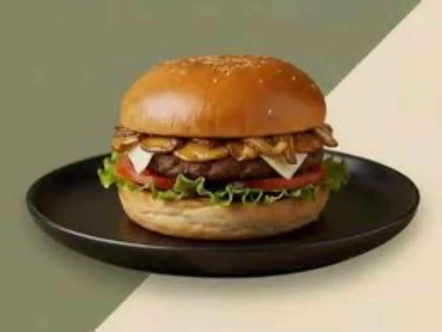 Mushroom Beef Burger