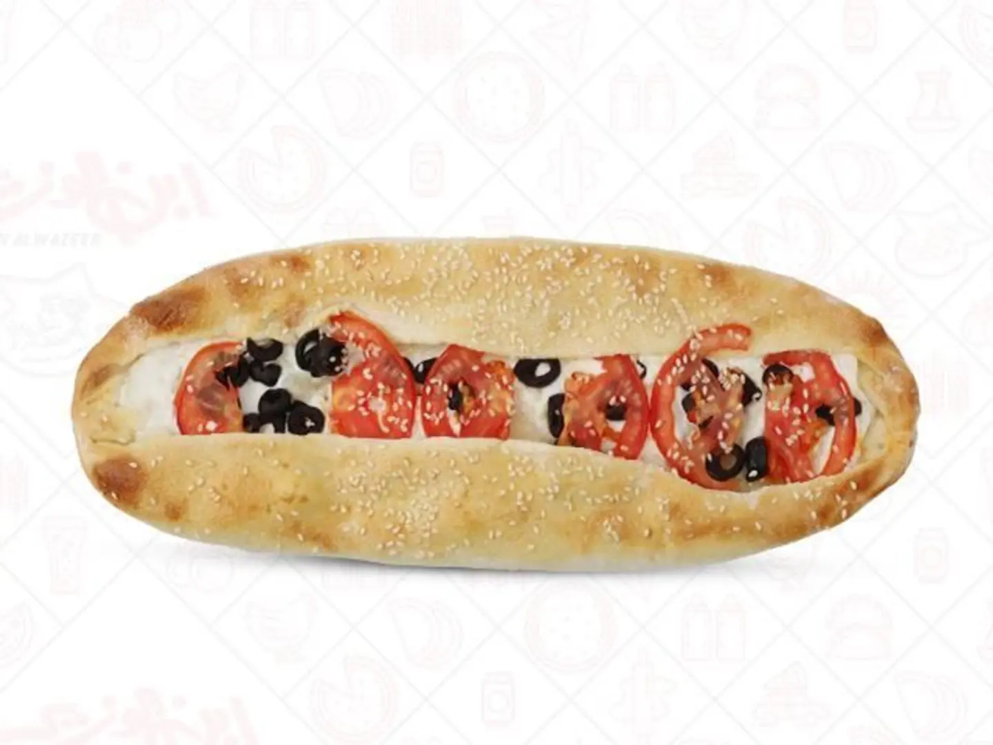 لبنة زيتون وطماطم