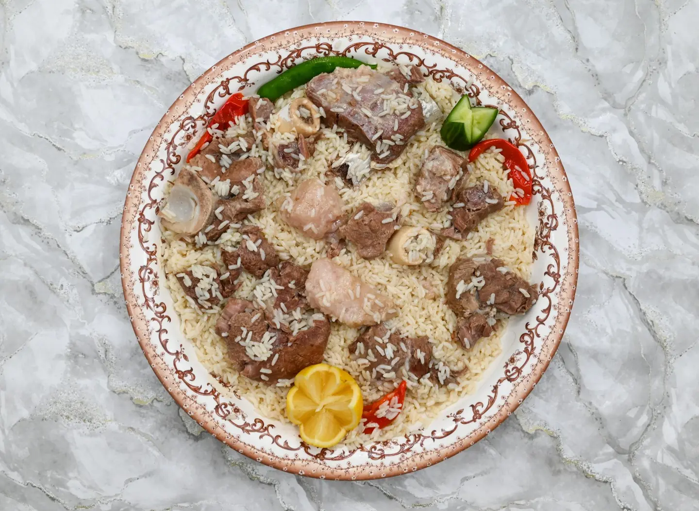 كبسة لحم حاشي عربي