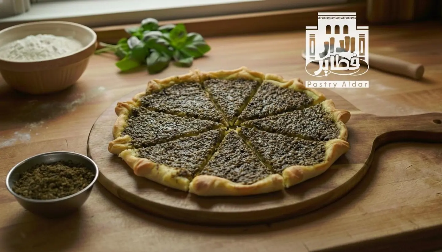 منقوشة زعتر وسط
