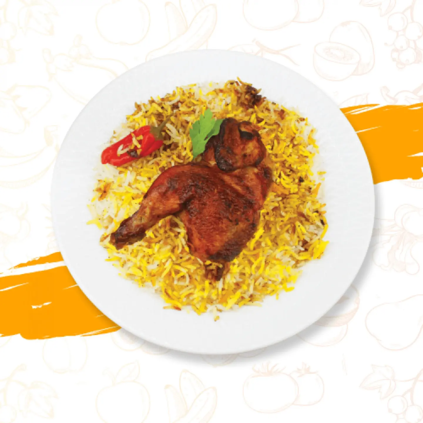 A Quarter Of A Mandi With Rice