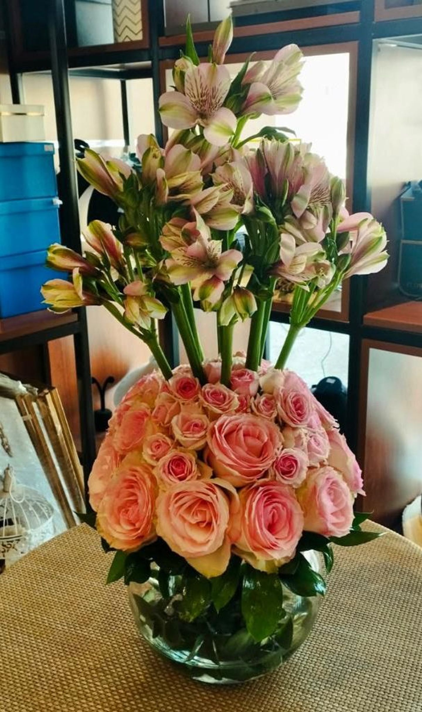 Jory And Astromeria Vase