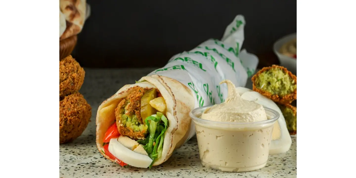 Falafel Sandwich With Hummus