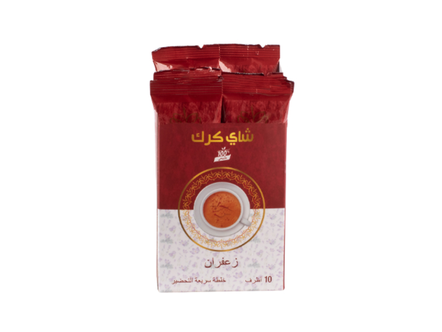 شاي كرك بالزعفران