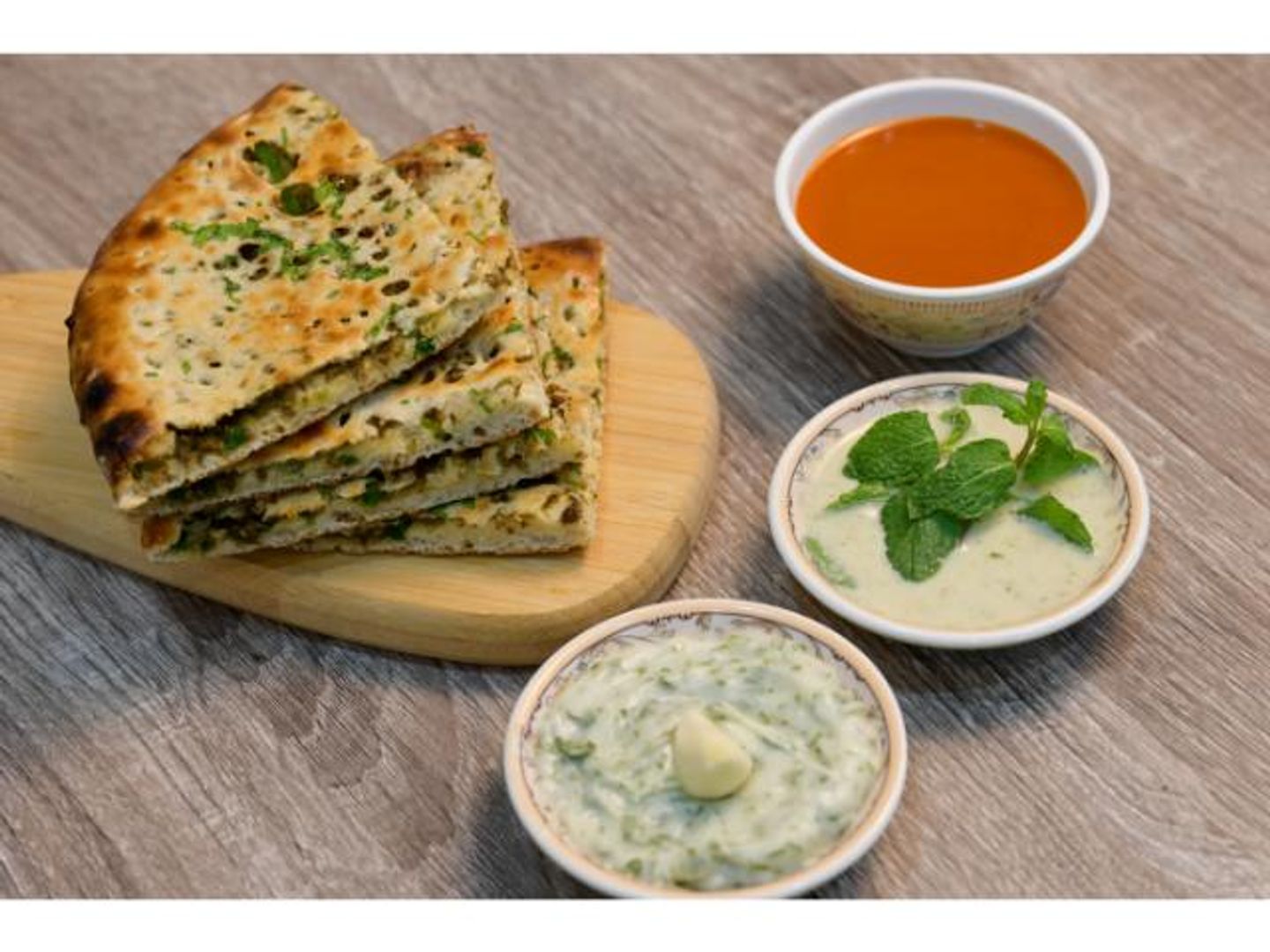 Chicken & Spiced Potato Naan