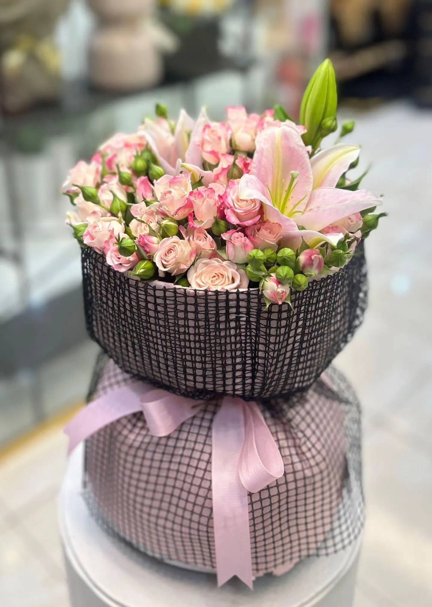 بوكيه ورد خزامى 36