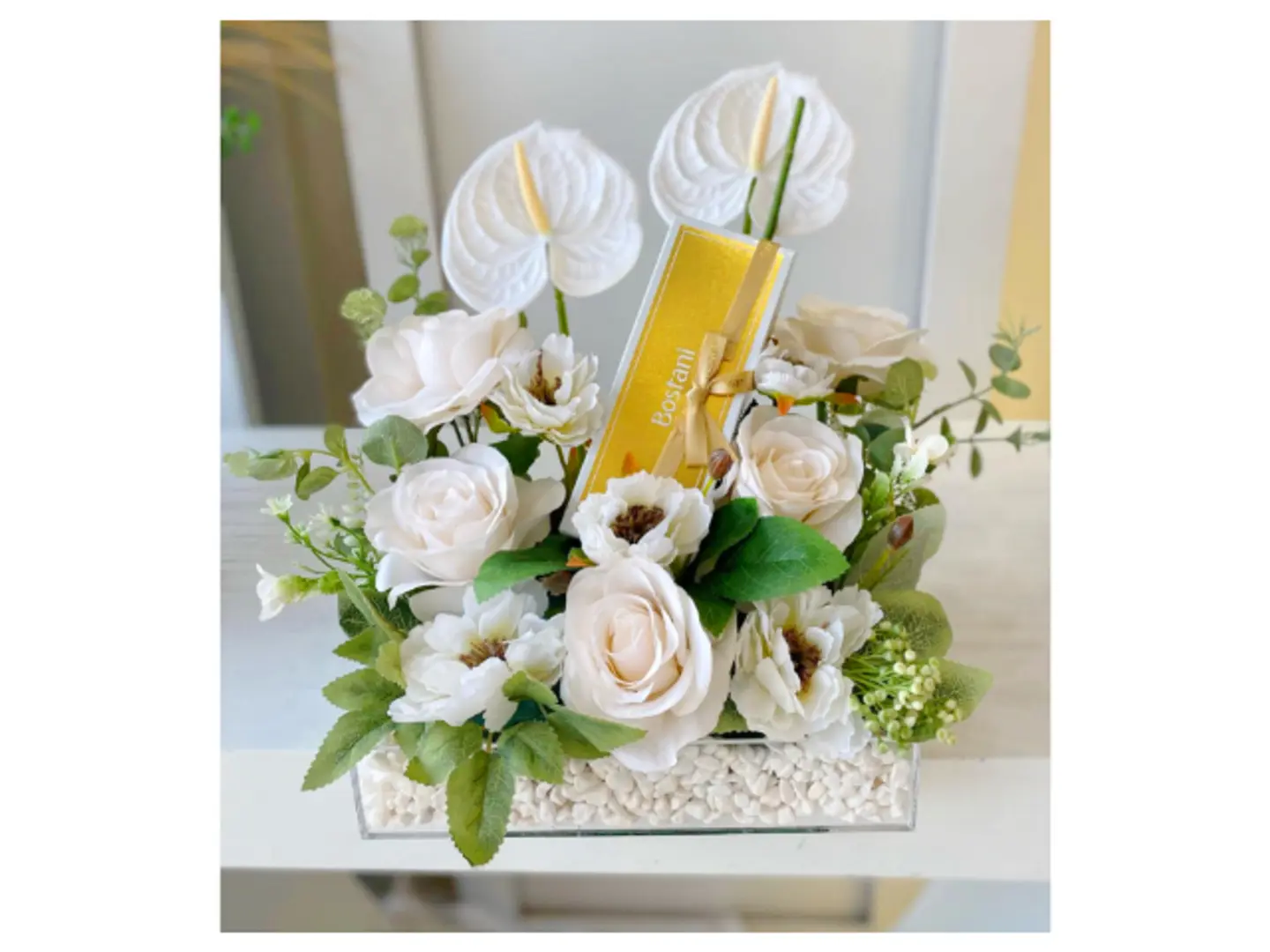 ٥٨- ستاند بستاني ورد صناعي