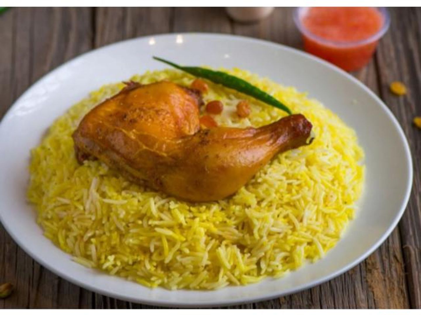 Quarter Grilled Chicken With Rice