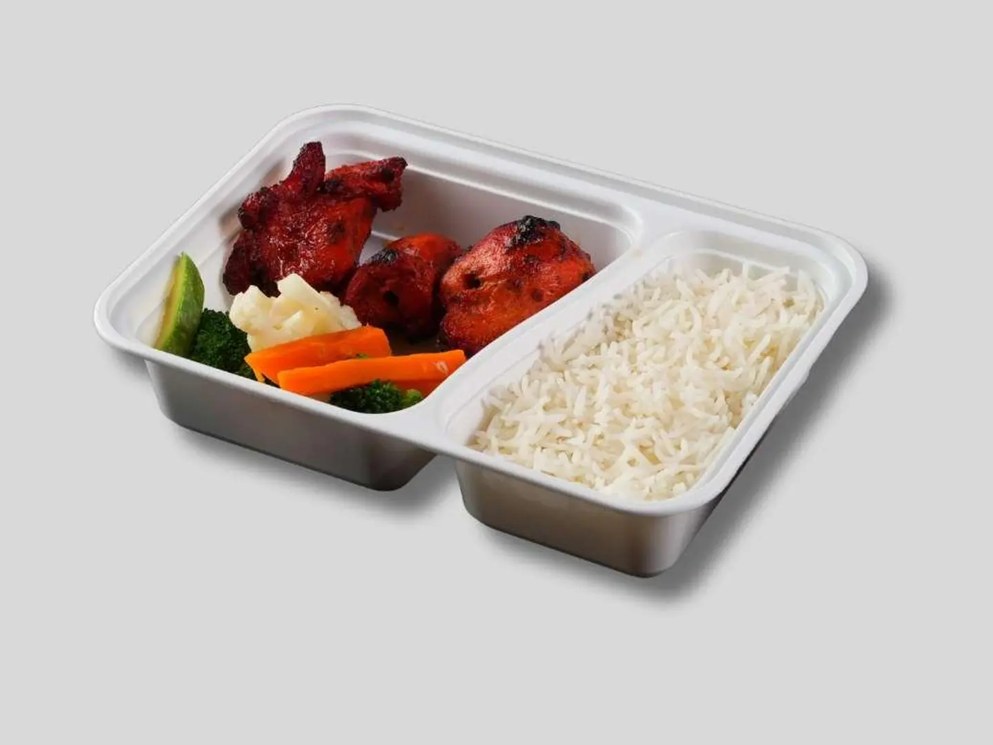 وجبة أرز الأبيض تيكا