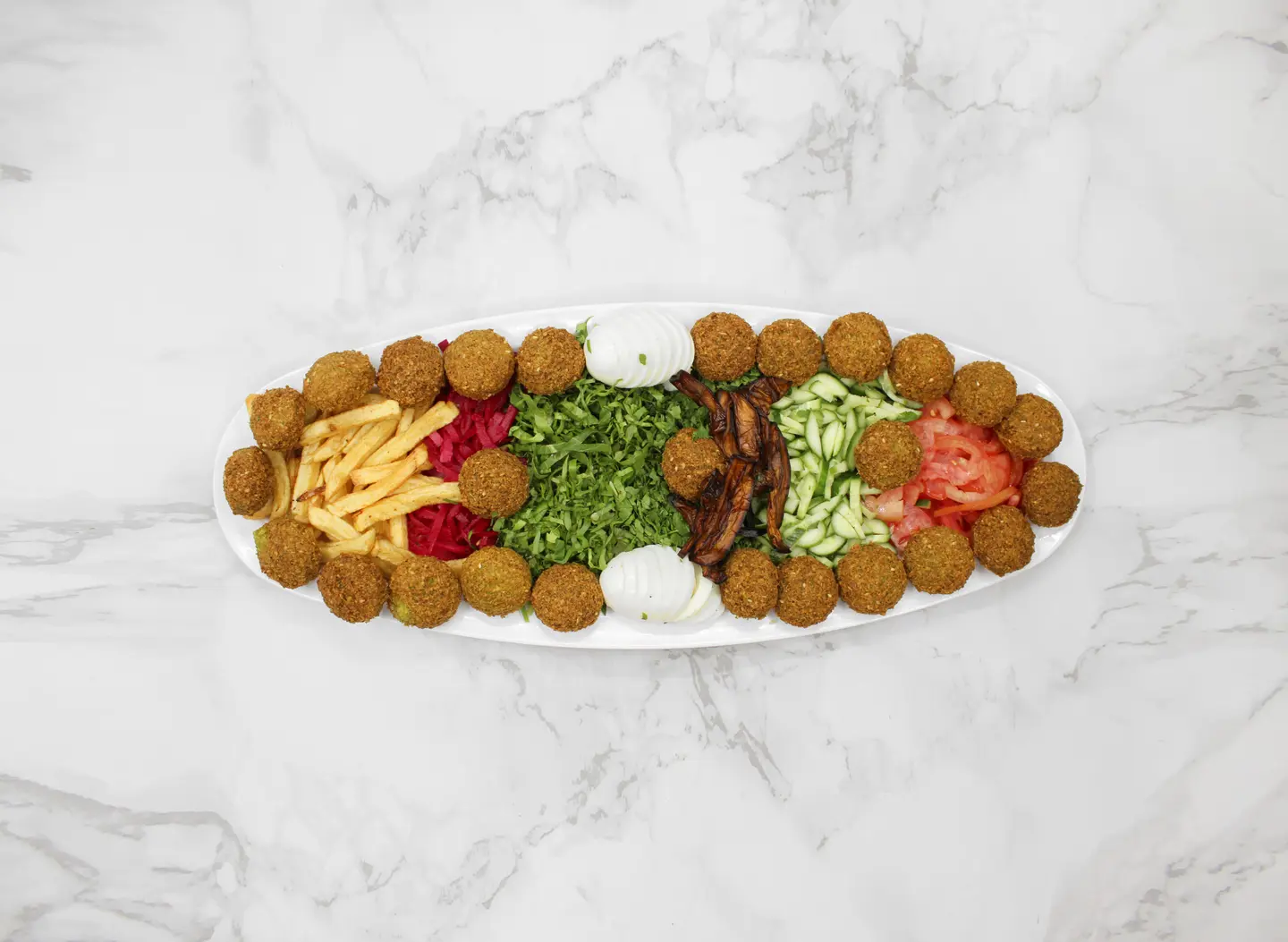 صحن فلافل صغير
