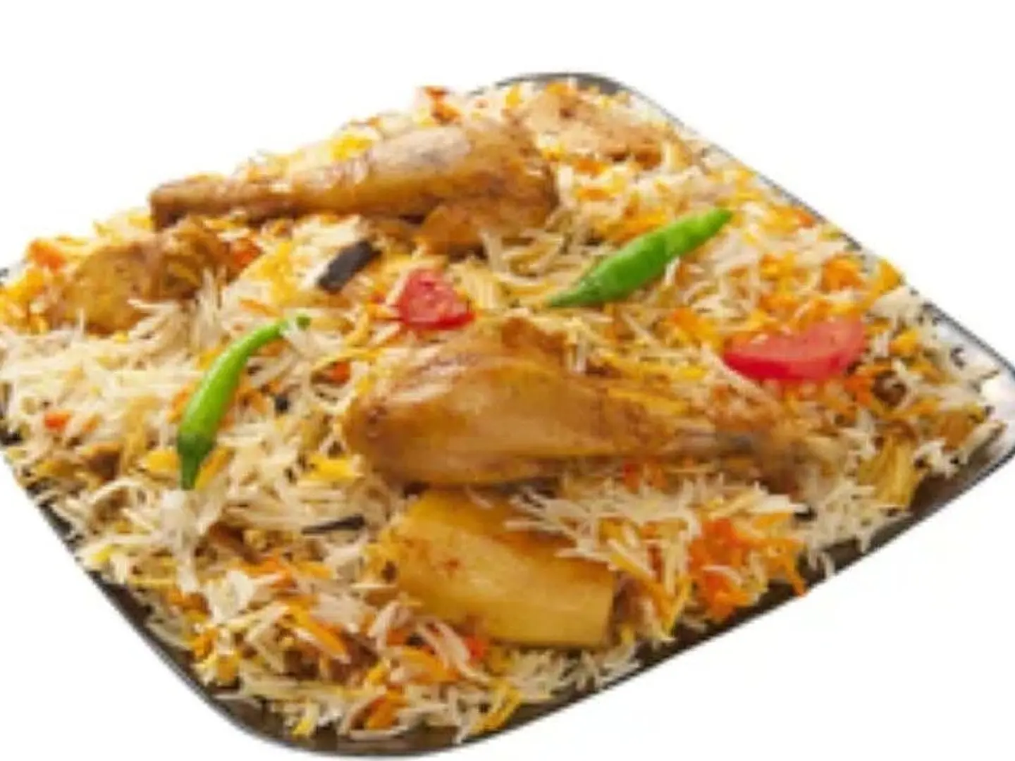 حبة كاملة دجاج زربيان مع الرز