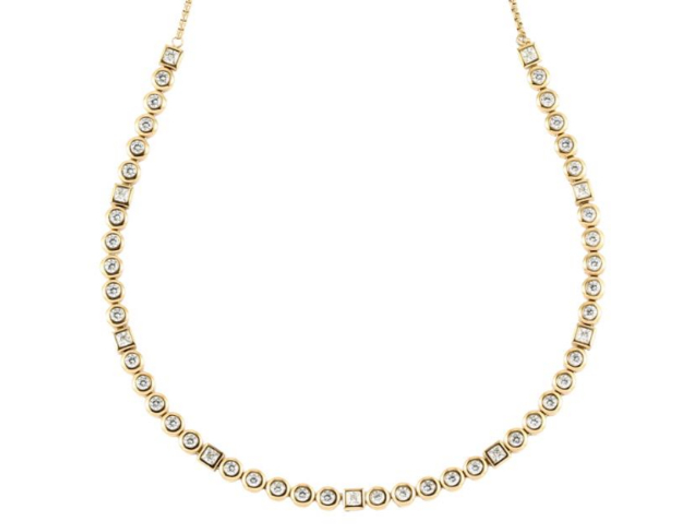 Serinity White Choker ( Gold )