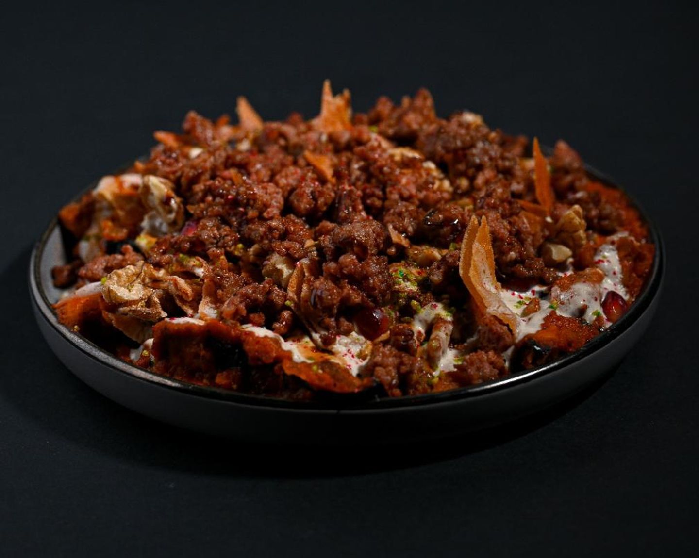 Yasmeen Rings Eggplant Fatteh