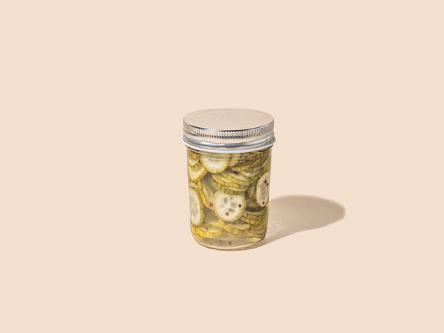 Homemade Sweet Pickle Jar