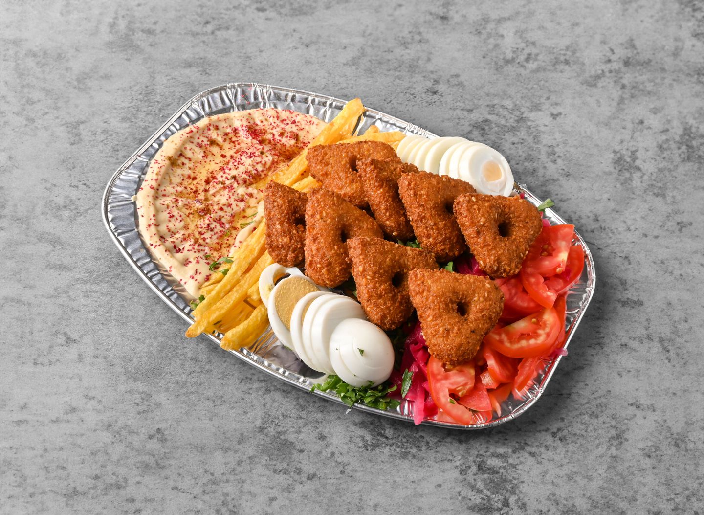 صحن فلافل كبير