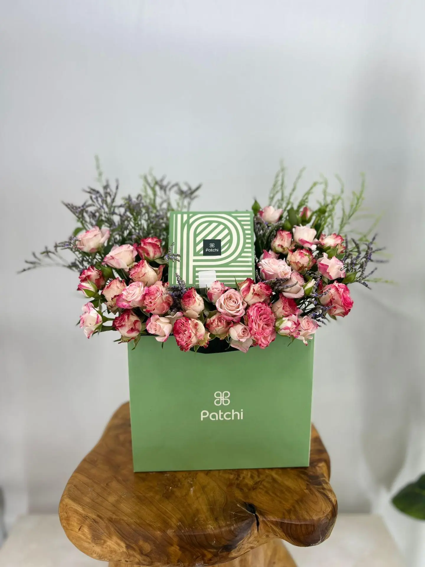 Patchi Arrangement With Pink Flowers 5