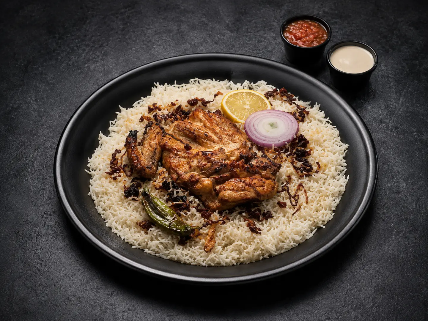 Half A Grilled Chicken With Peshawar Rice