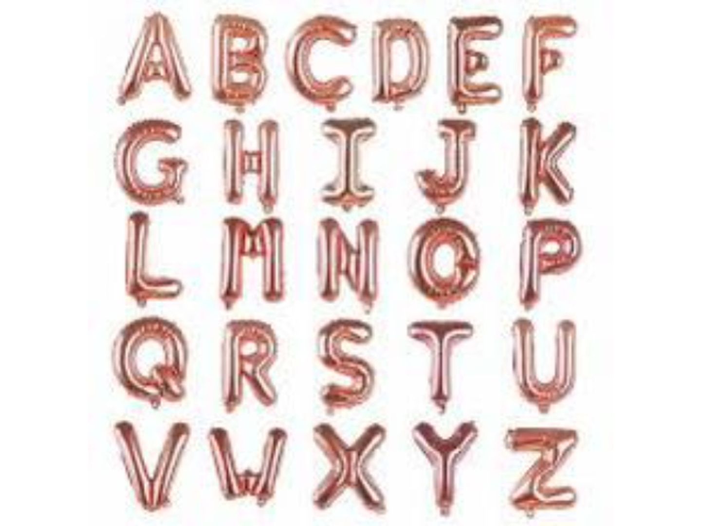 Rose Gold Letter Balloon
