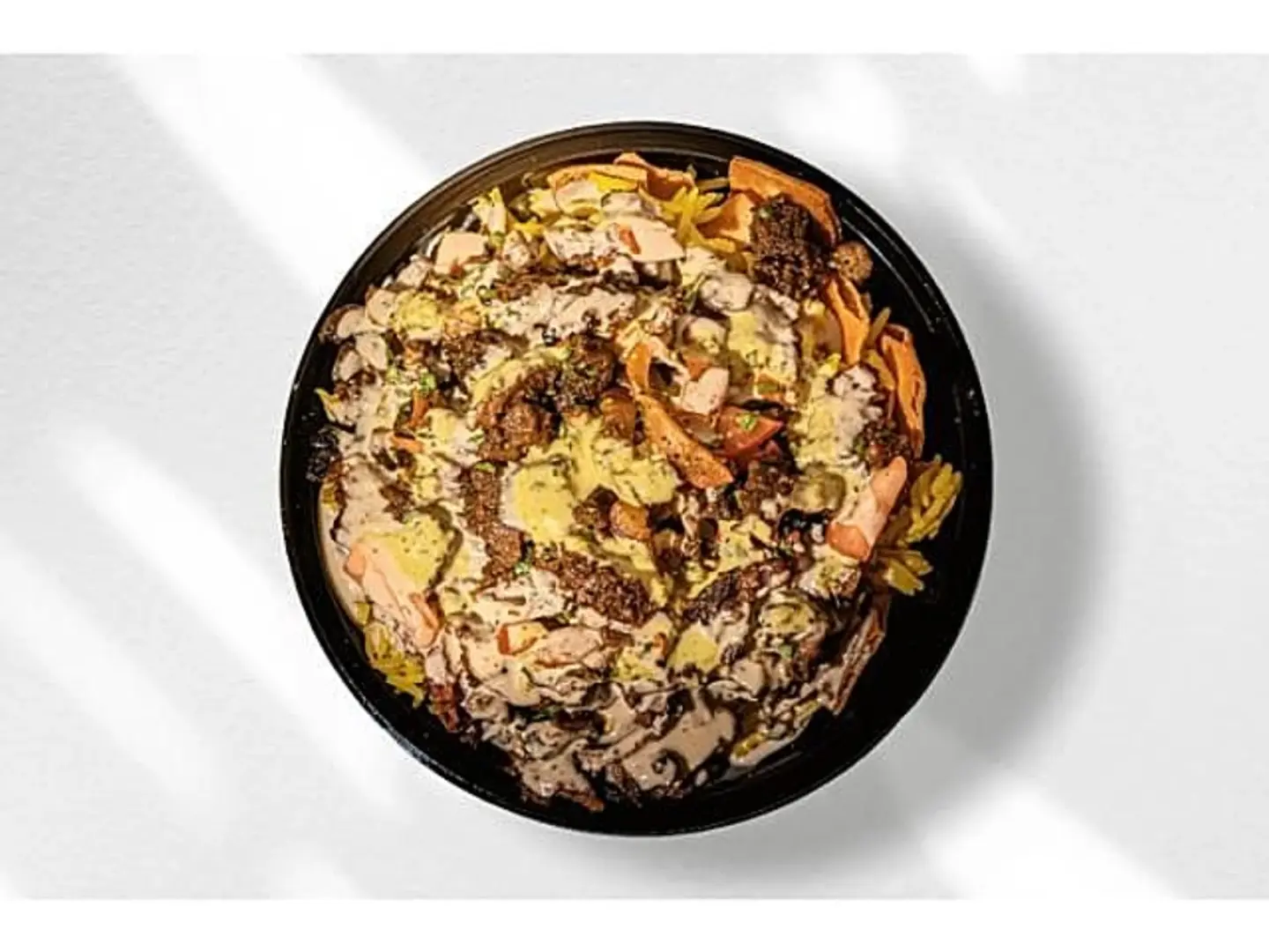 طبق أرز شاورما لحم