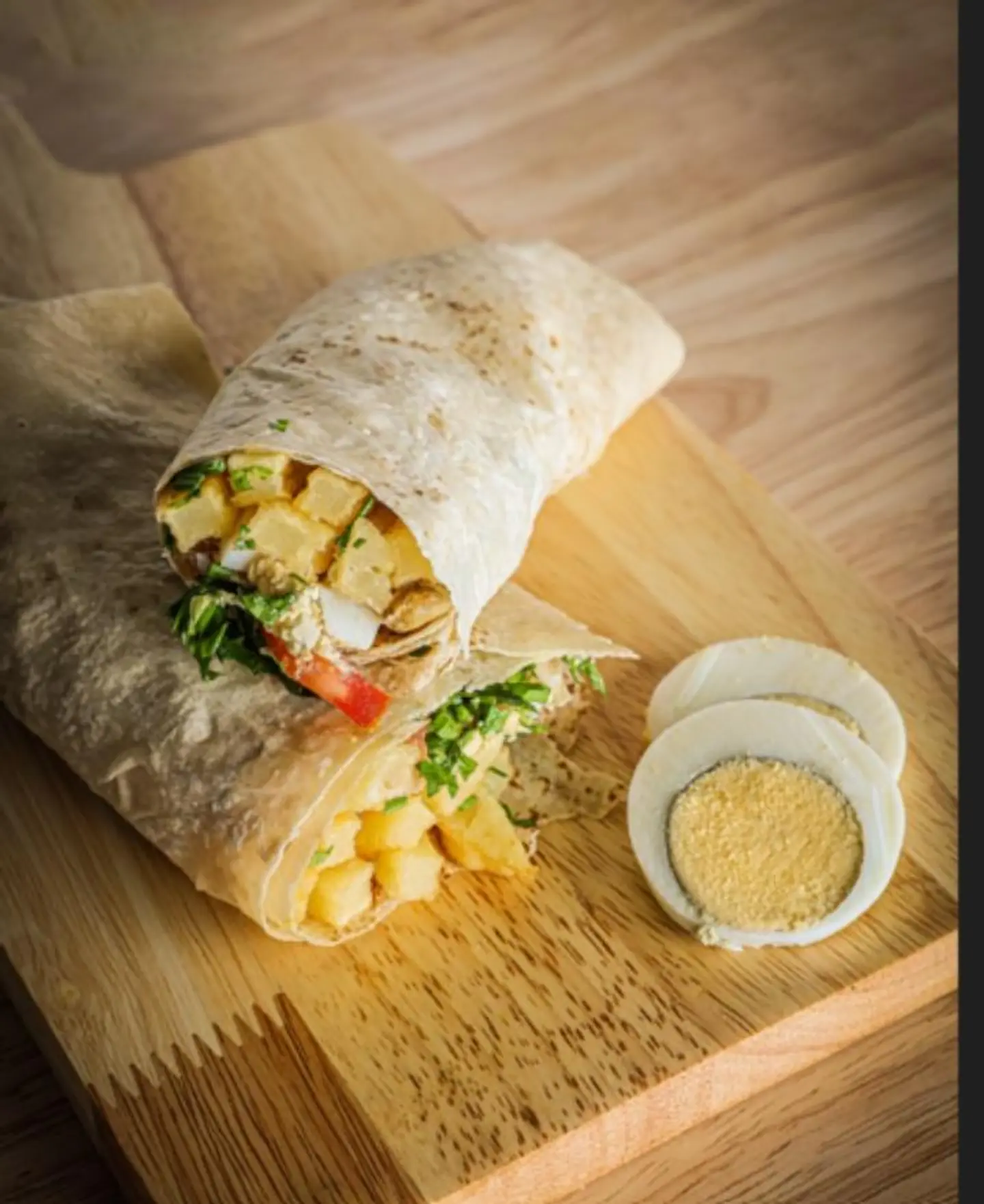 Falafel With Egg Sandwich