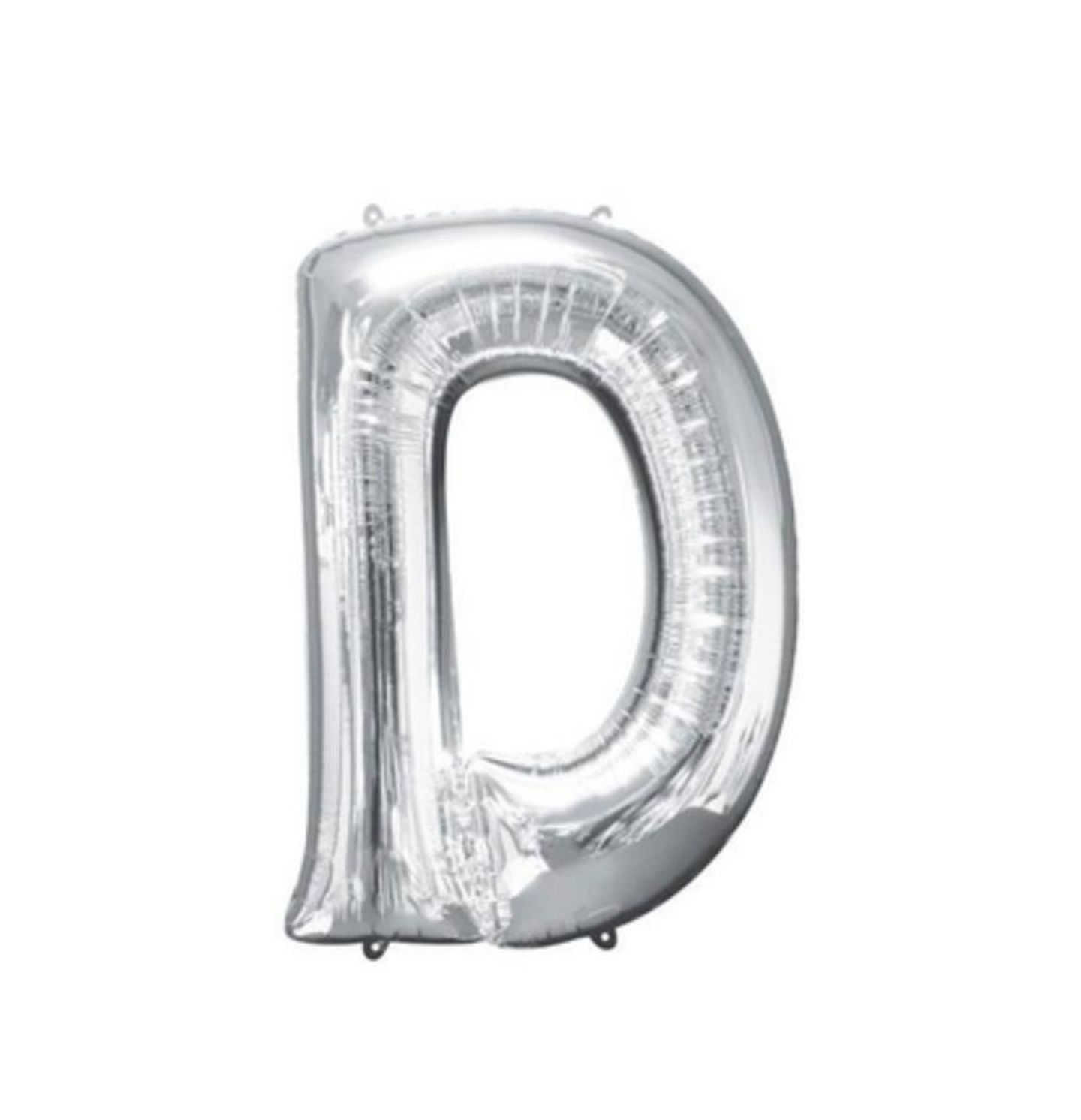 Letter D Silver Balloon