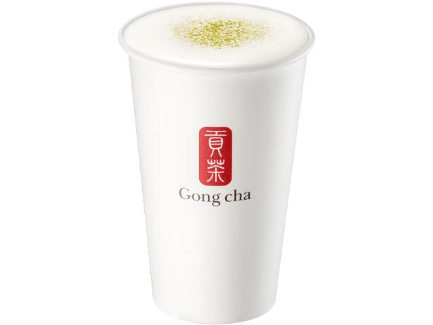 Matcha Milk Tea With Milk Foam Hot