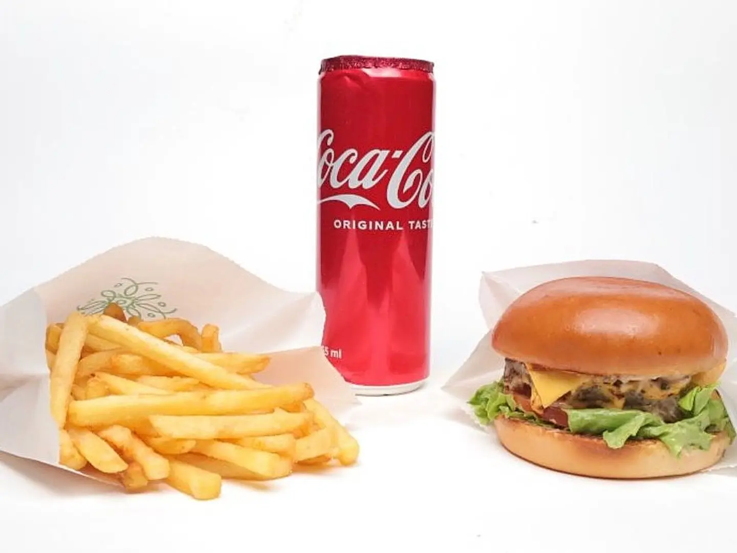 عرض 2 برجر ، فرنش فرايز ، مشروب