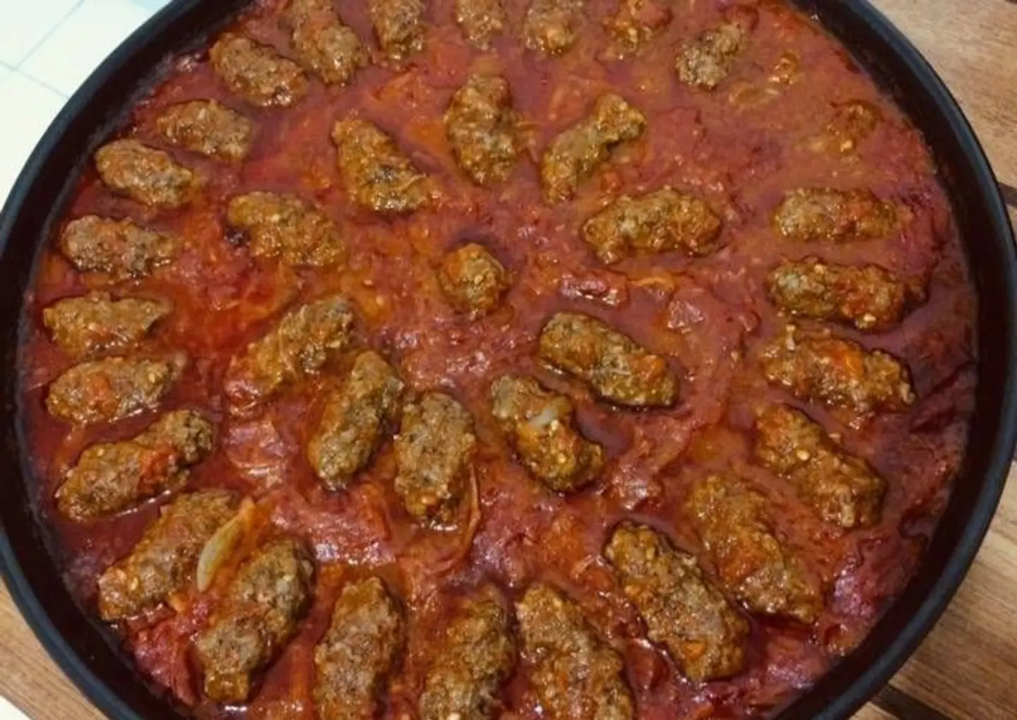 Kebab Meat Dish With Tomatoes