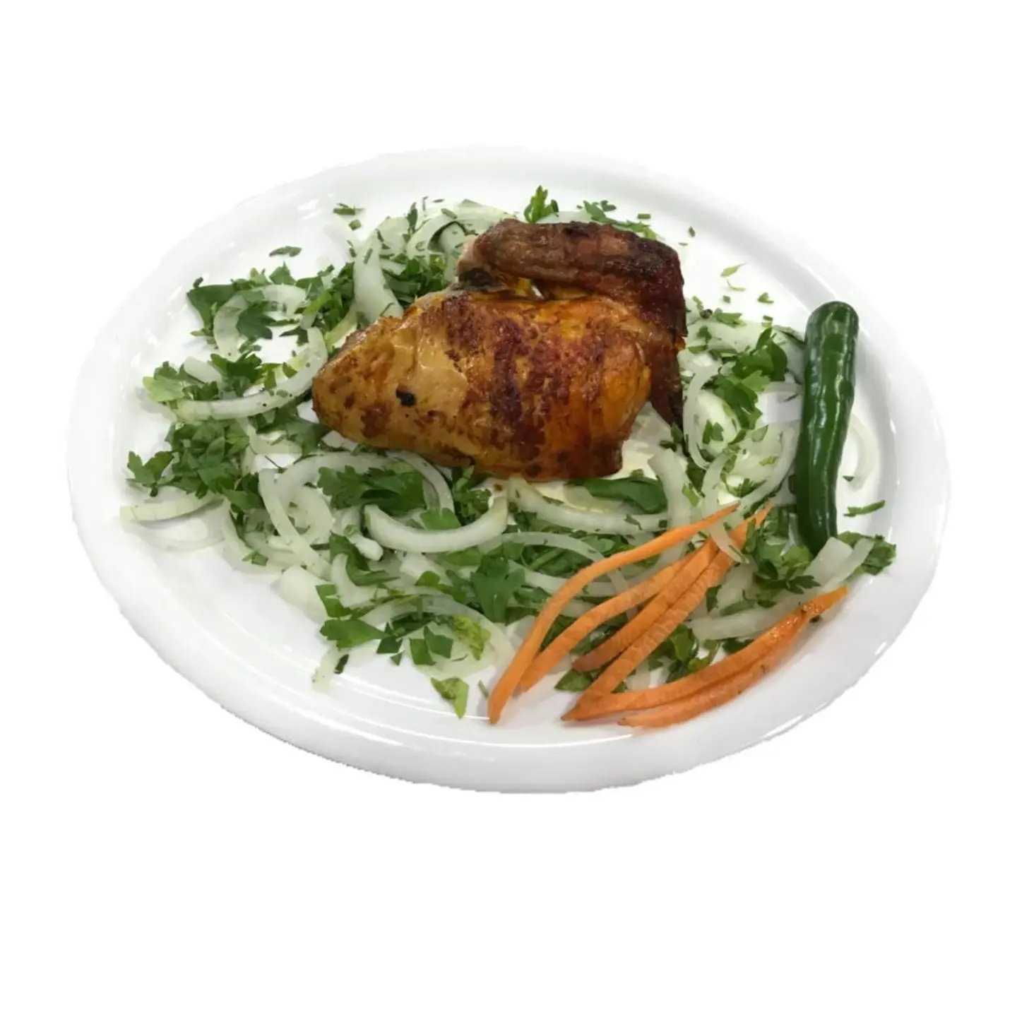 ربع دجاج شواية سادة