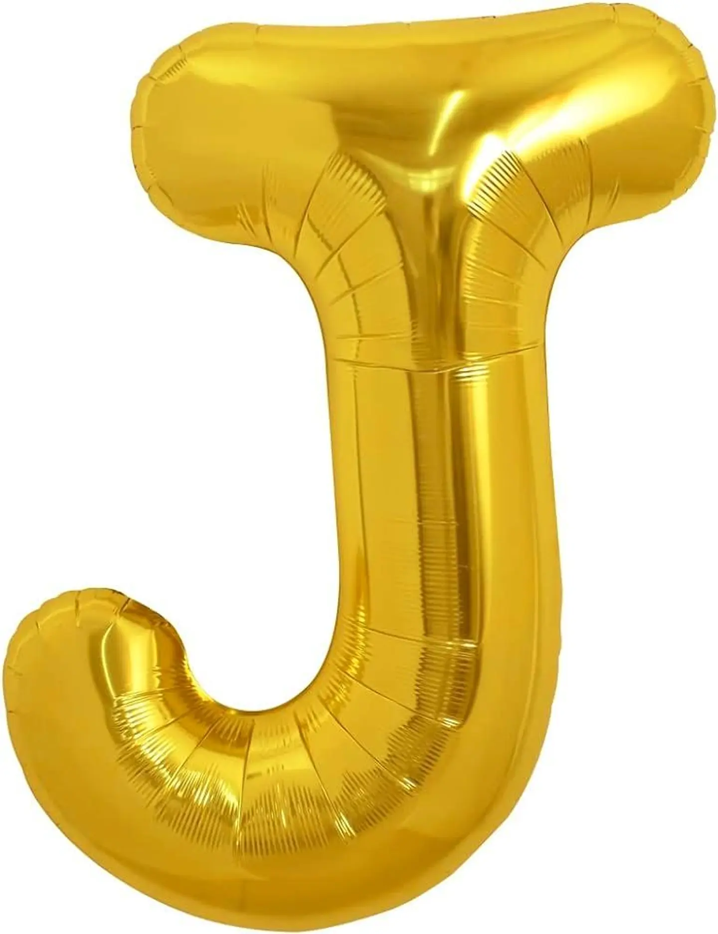 Golden Letter J Balloon