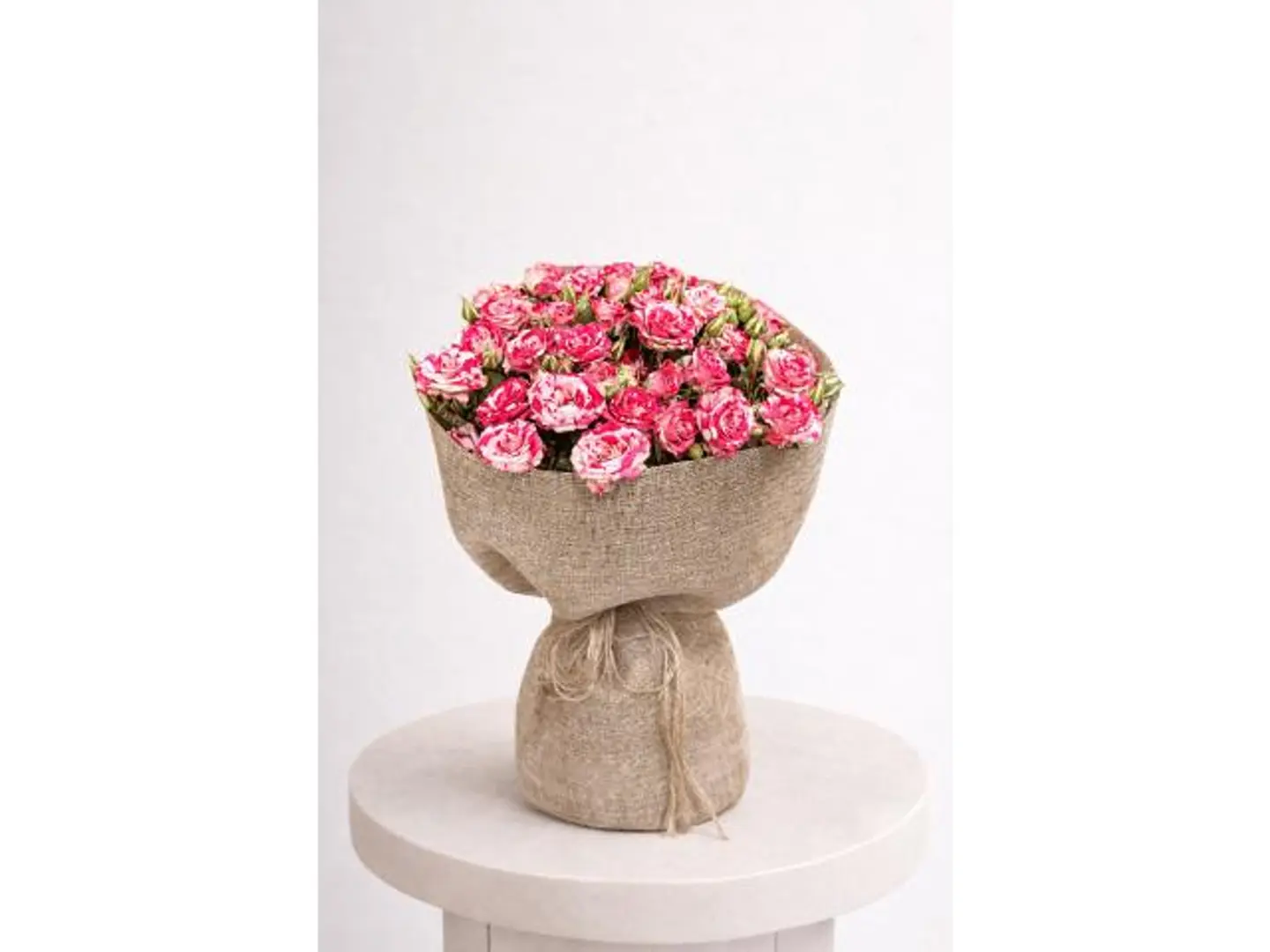 25 Marble Pink Roses Bouquet