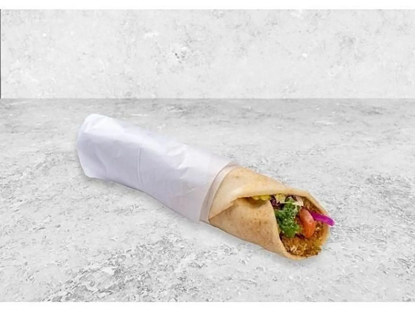 ساندوتش فلافل مع إضافات