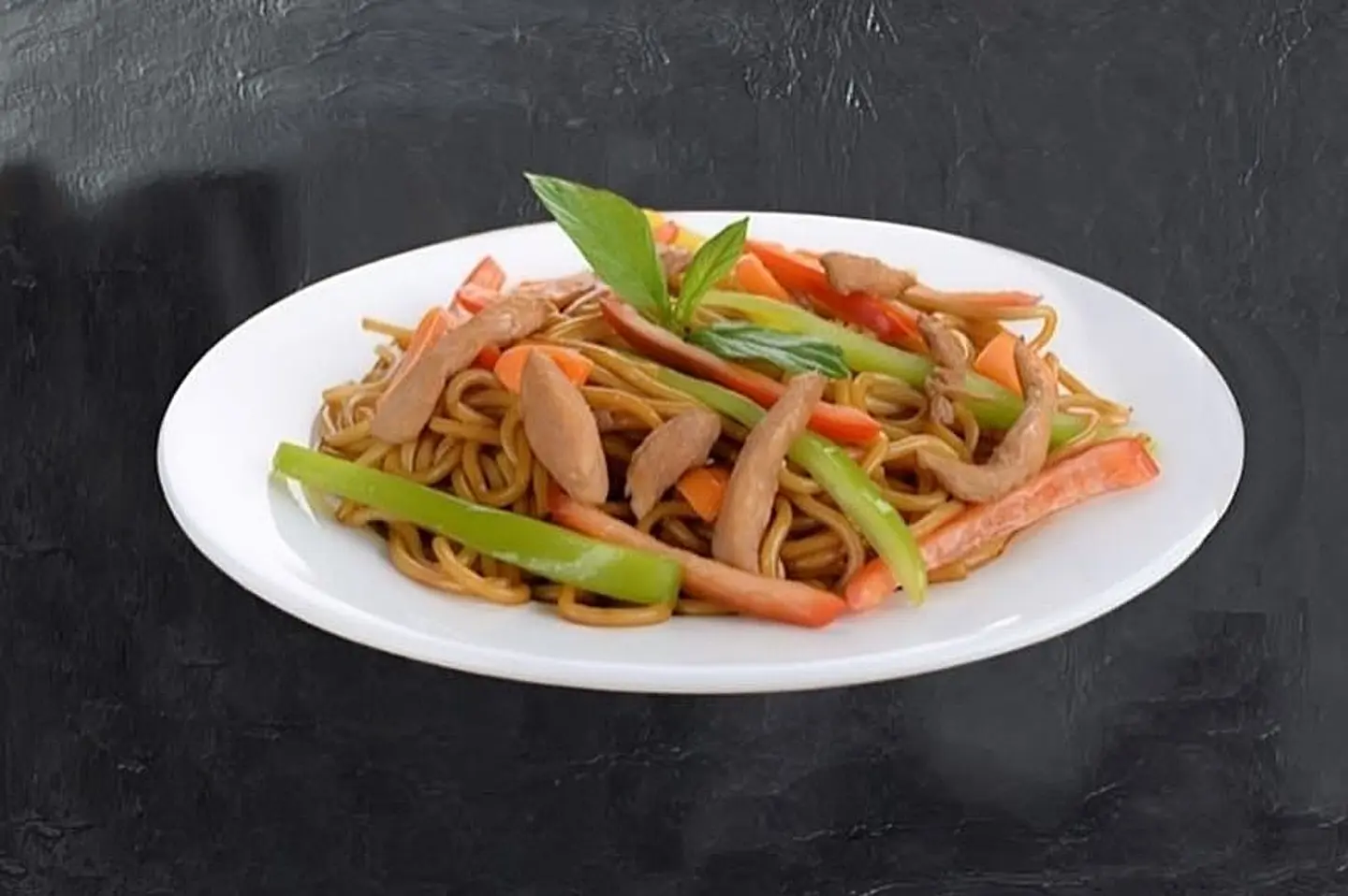 (Vegetables And Chicken With Pasta (Chinese Large