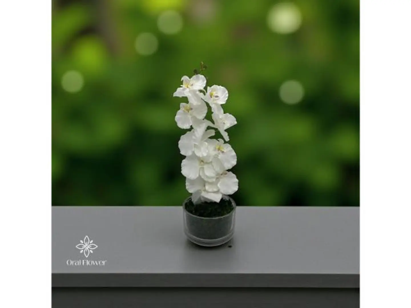 فازة زجاج ابيض