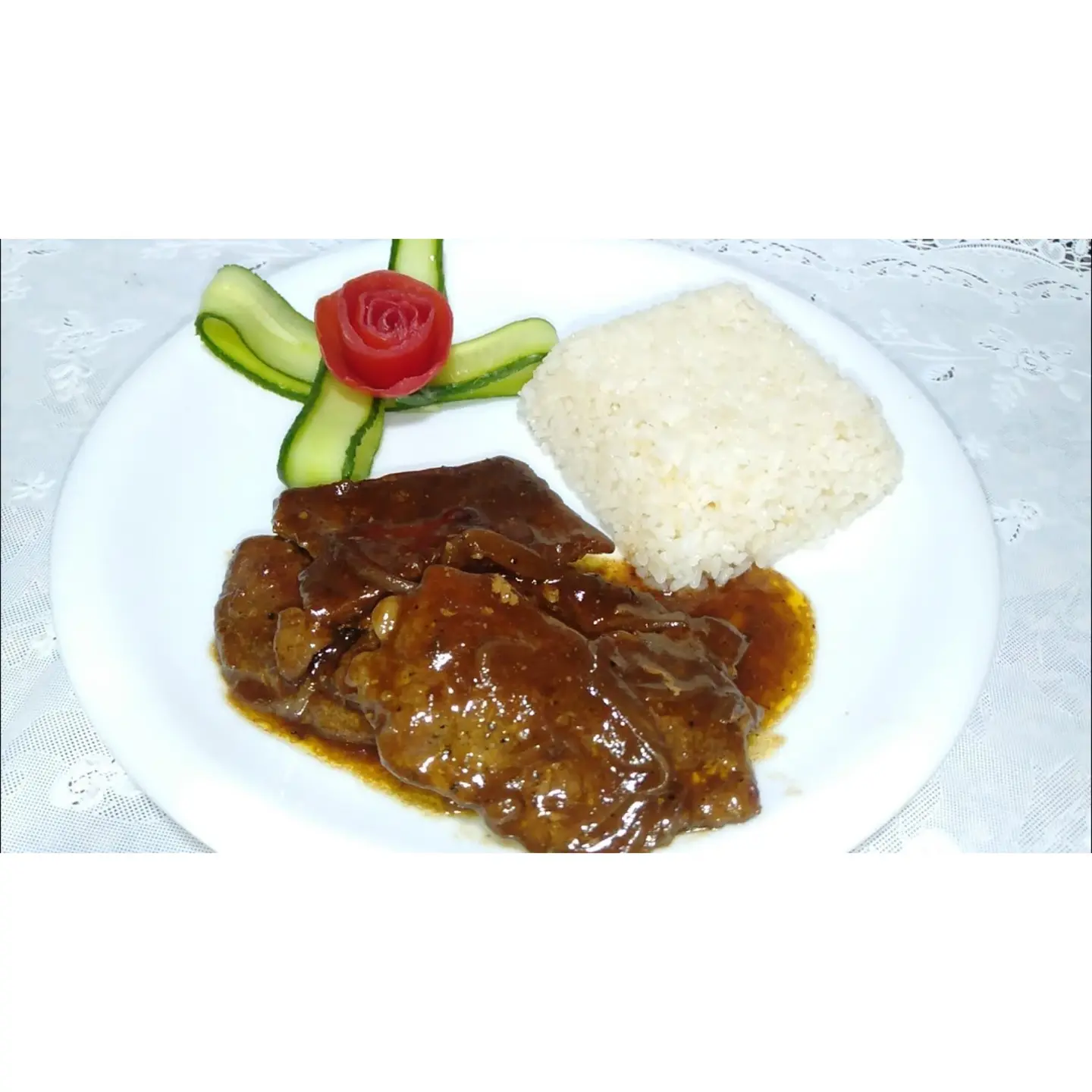 Beef With Demi Glace Sauce