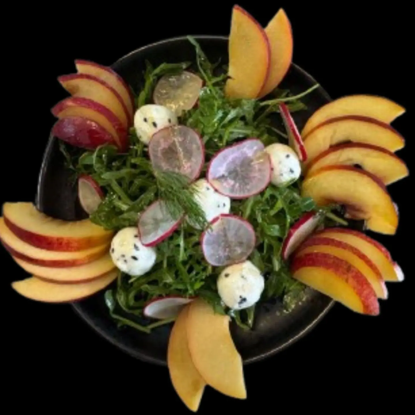 Labneh Salad With Peach And Mint