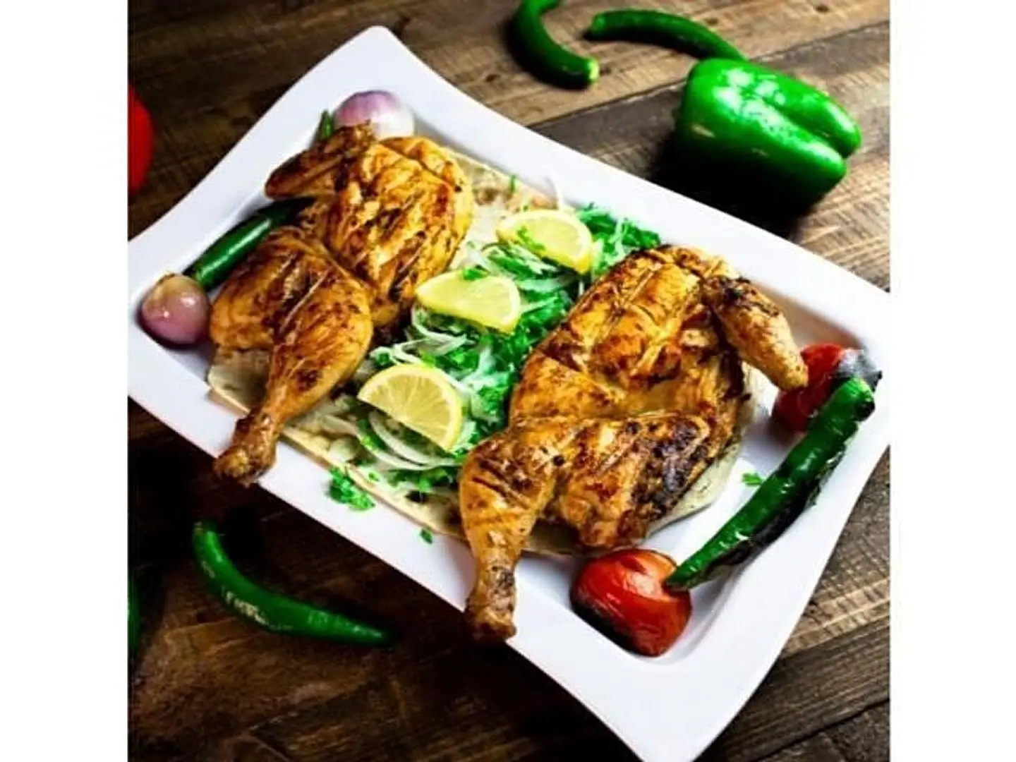 Half A Plain Charcoal Chicken