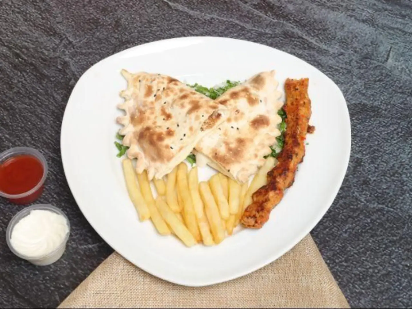 Chiken Kebab With Labneh