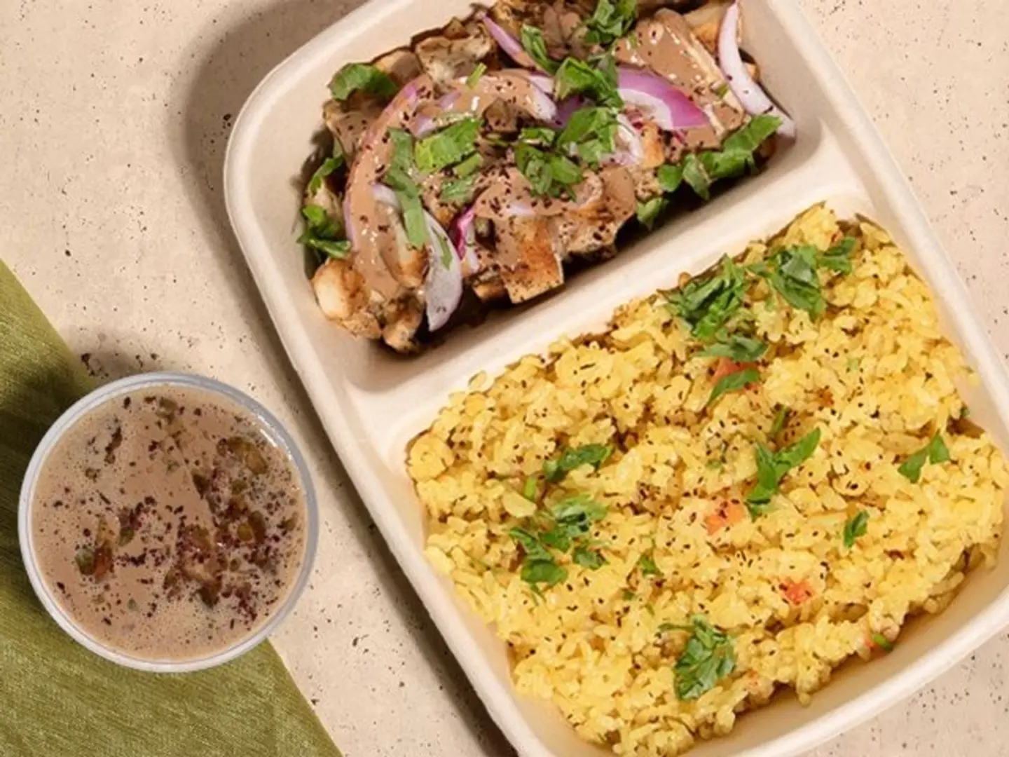 طبق شاورما الدجاج