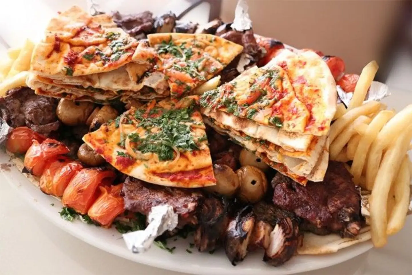 Small Plate Of Fresh Meat Grills