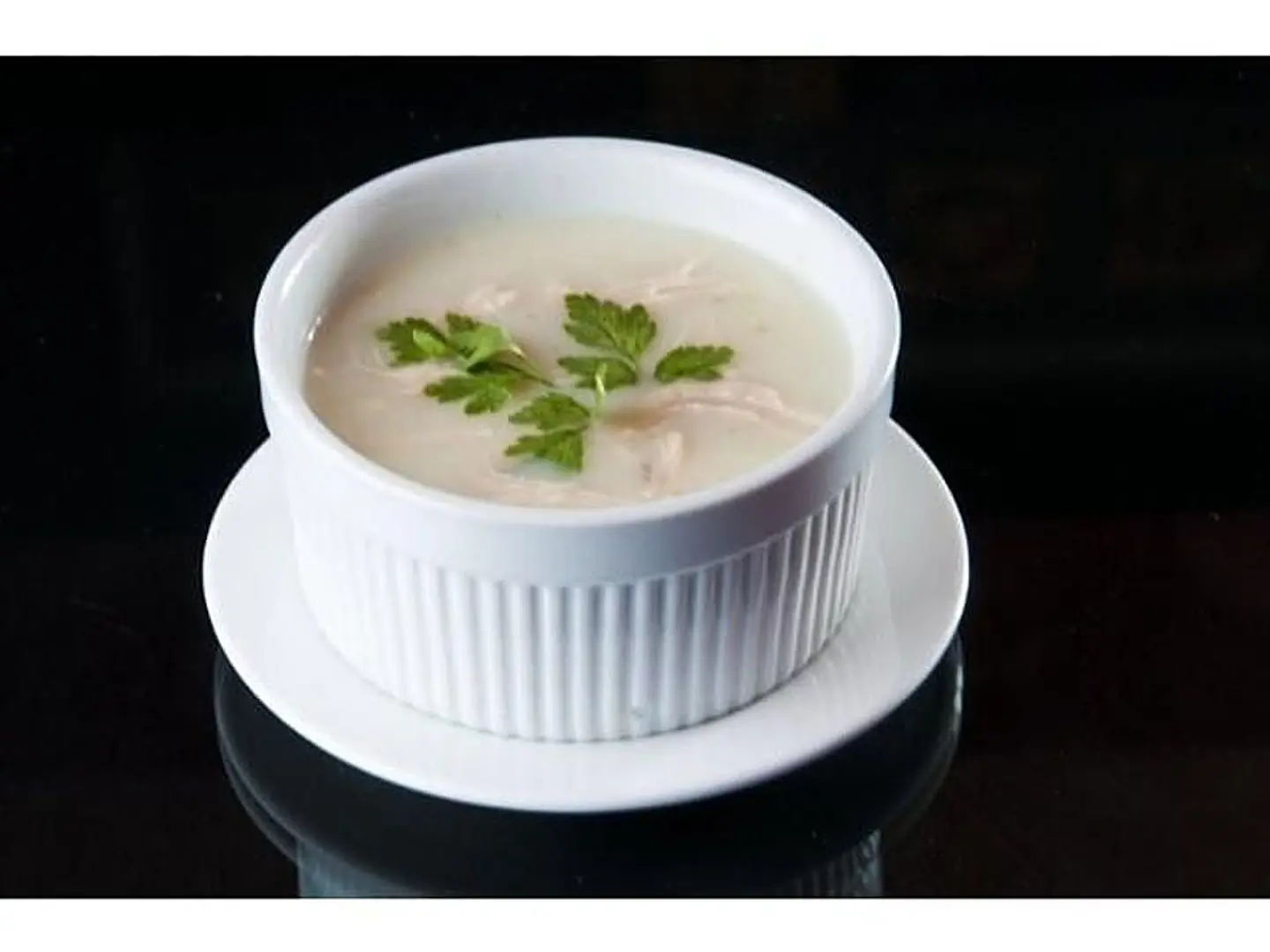 شوربة دجاج مع الكريمة