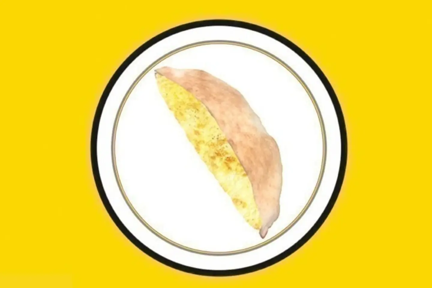 بيض مقلي بالخبز المصري