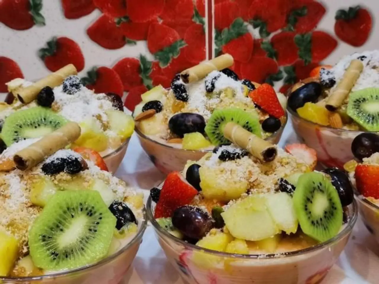 Fruit Salad With Ice Cream
