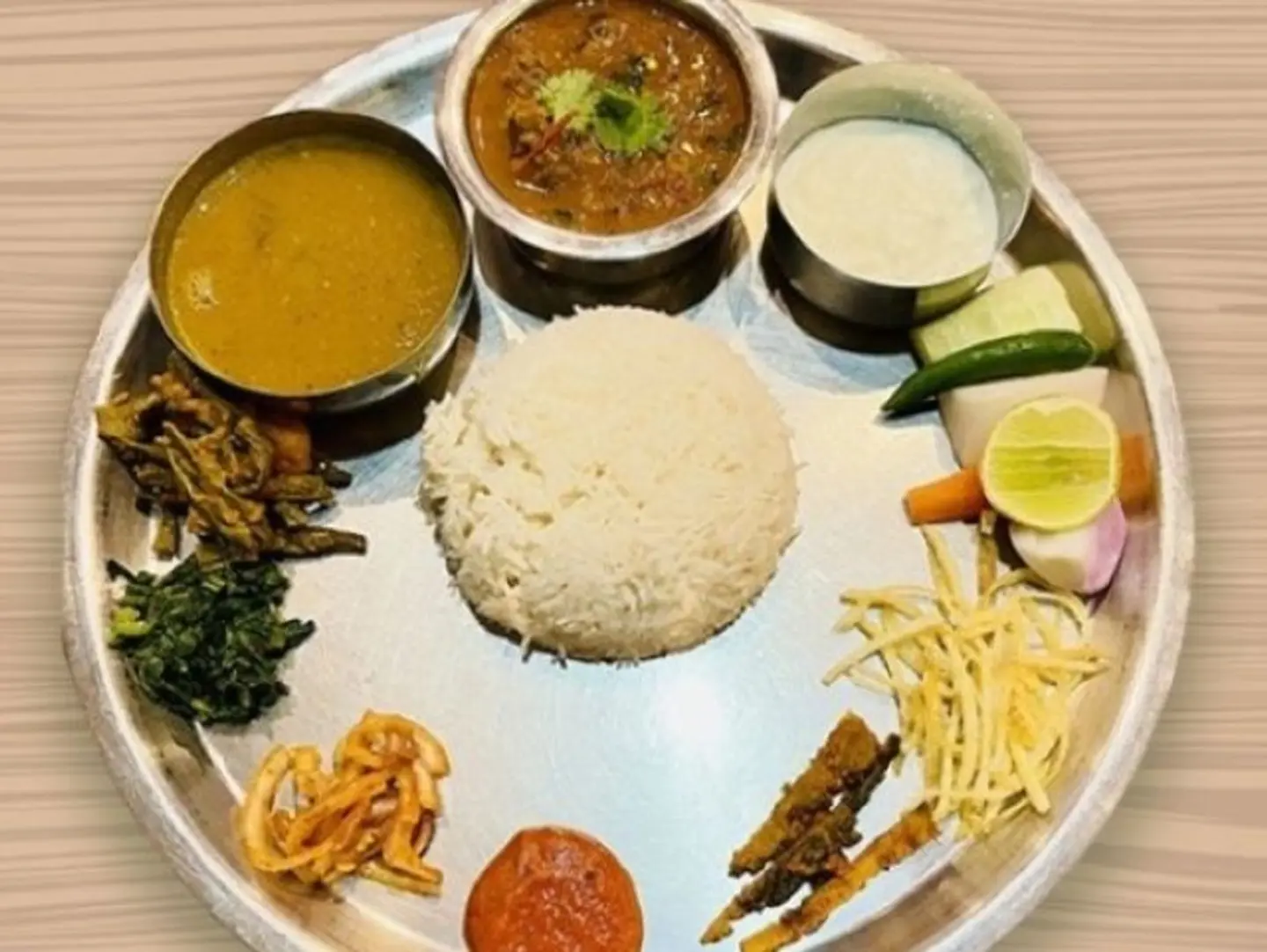 Nepali Vegetable Khana Set