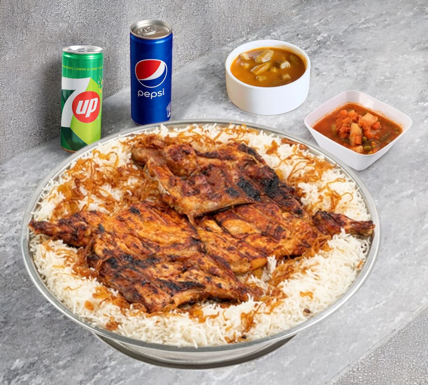 كومبو دجاج على الفحم