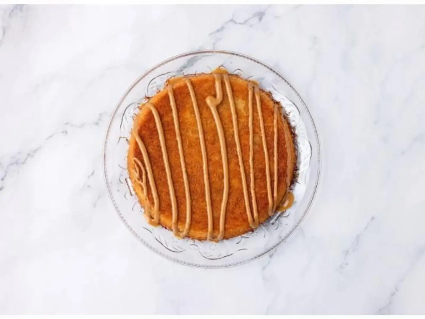 كنافة نوتيلا وسط