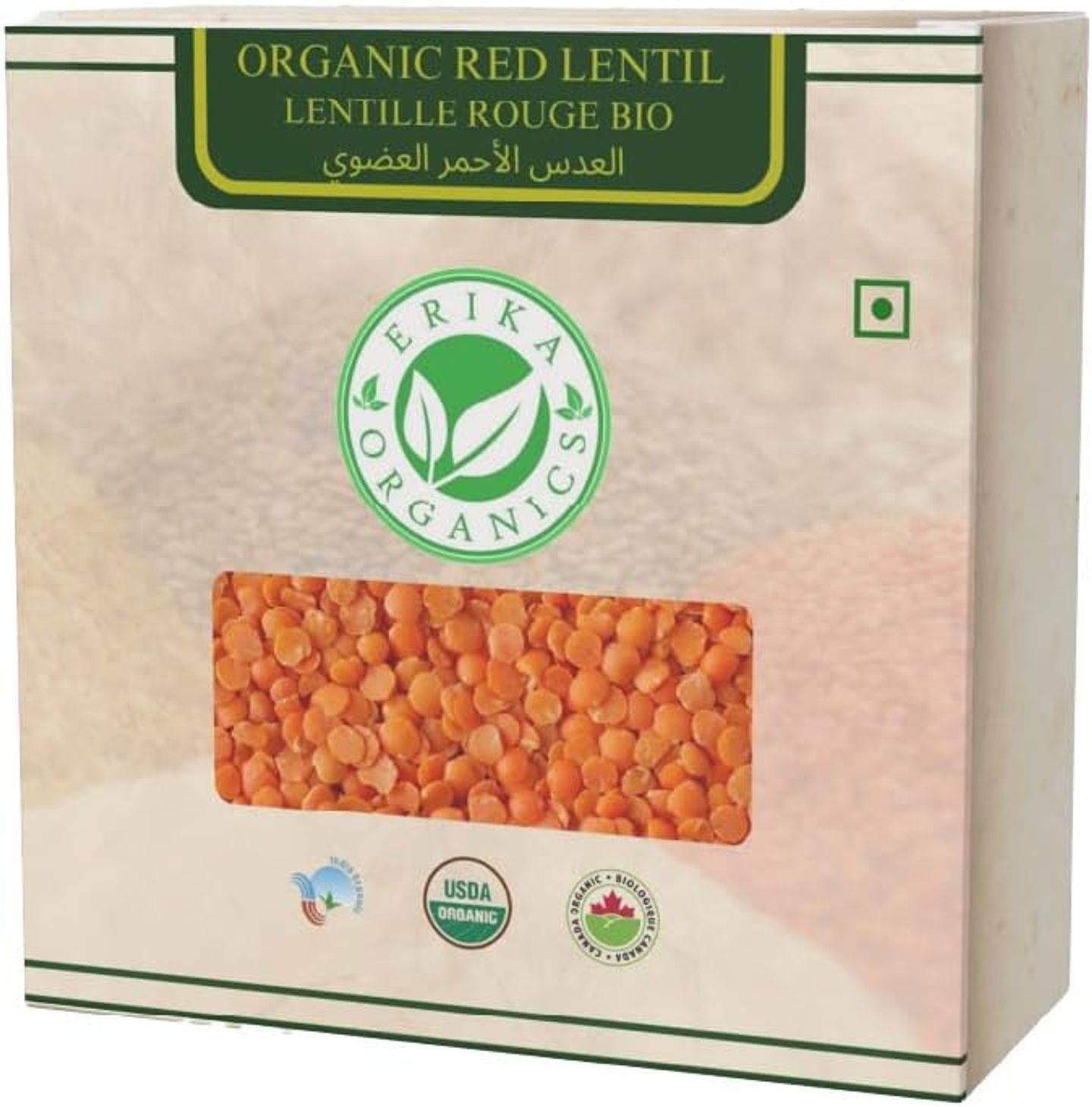 Arika Organic Red Lentils 1000g